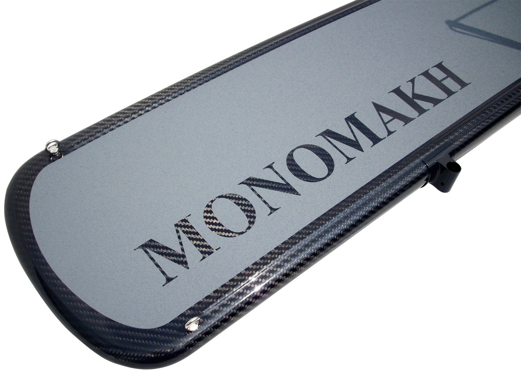 Exit Carbon folding gangway with yacht name in same color as product