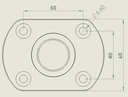 Toe-rail gangways socket sizes