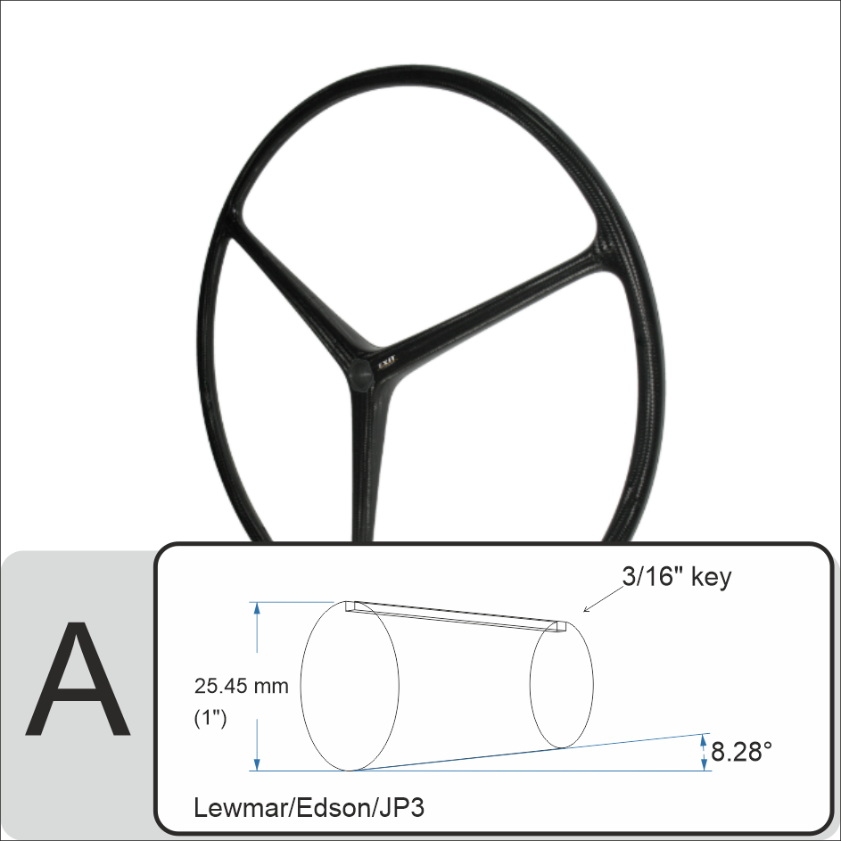 Orion 120 cm carbon steering wheel