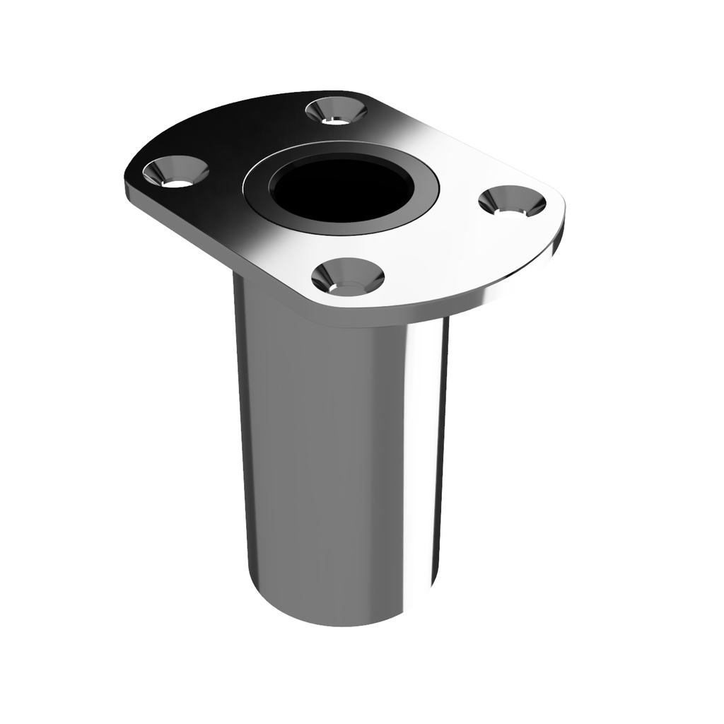 01 Stainless steel gangway female socket for Toe-rail (squared)