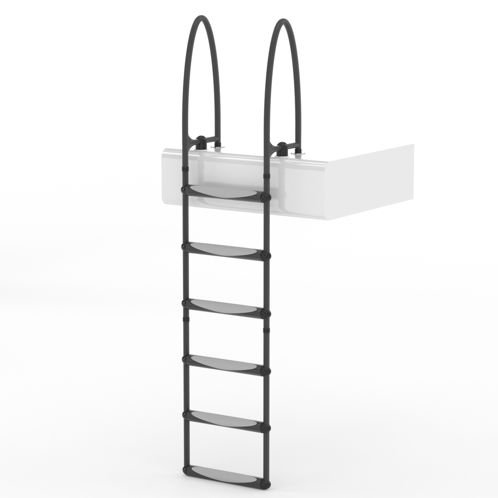 Giotto swim ladder with 80 cm tall grips