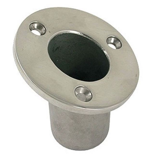 Aliseo 25 flagpole support, recessed, 60° angle