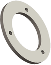 Backing flange with threaded holes for sockets