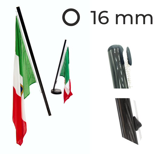 Eolo carbon flagpole 500X16 mm