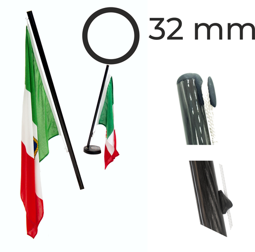 BORA carbon flagpole D32 mm